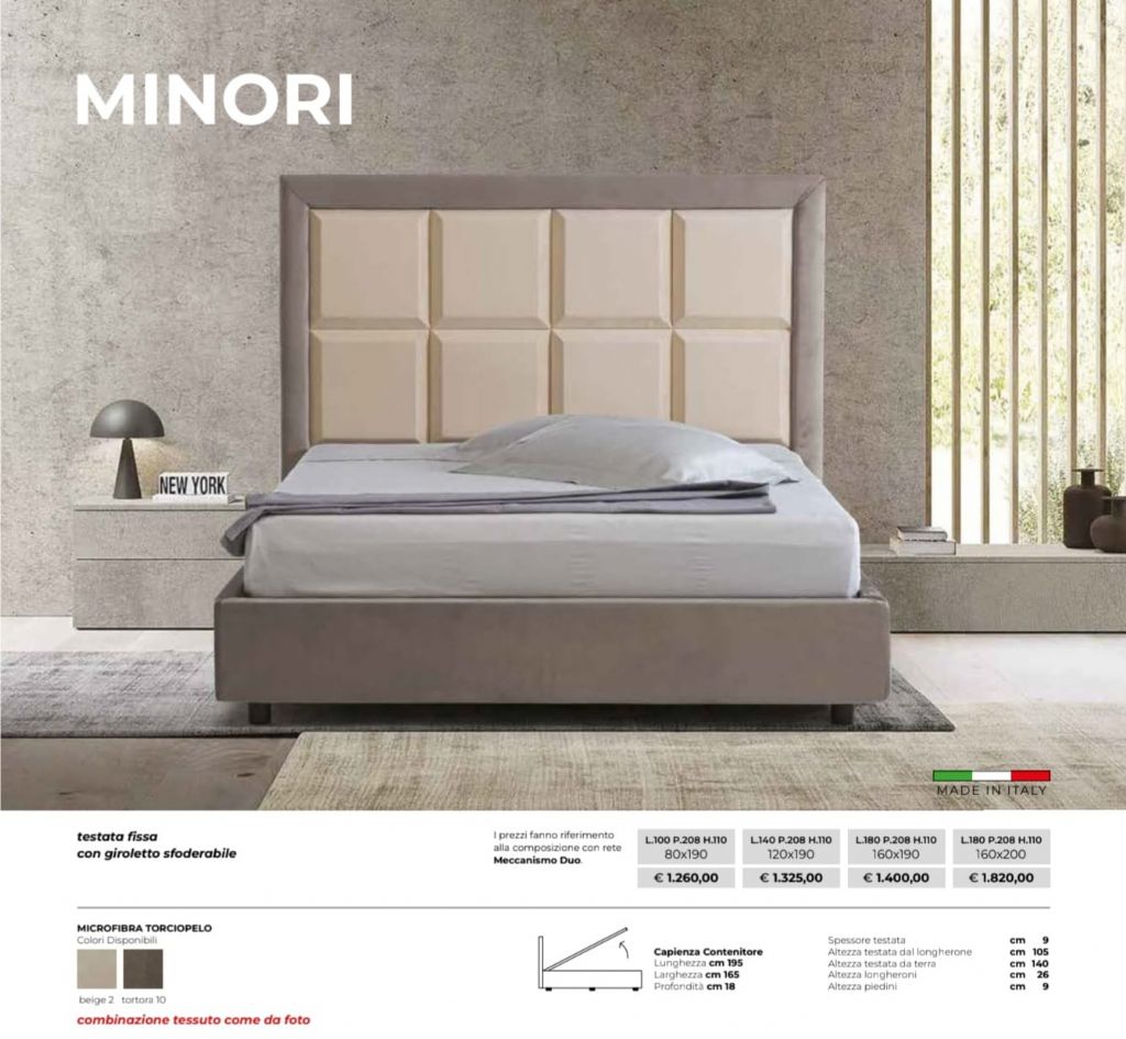 LETTO CONTENITORE MINORI